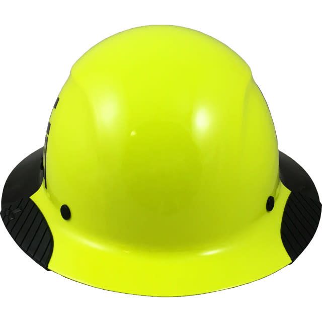 HDF50C-19HC Actual Carbon Fiber Hard Hat  Hi-Viz Lime