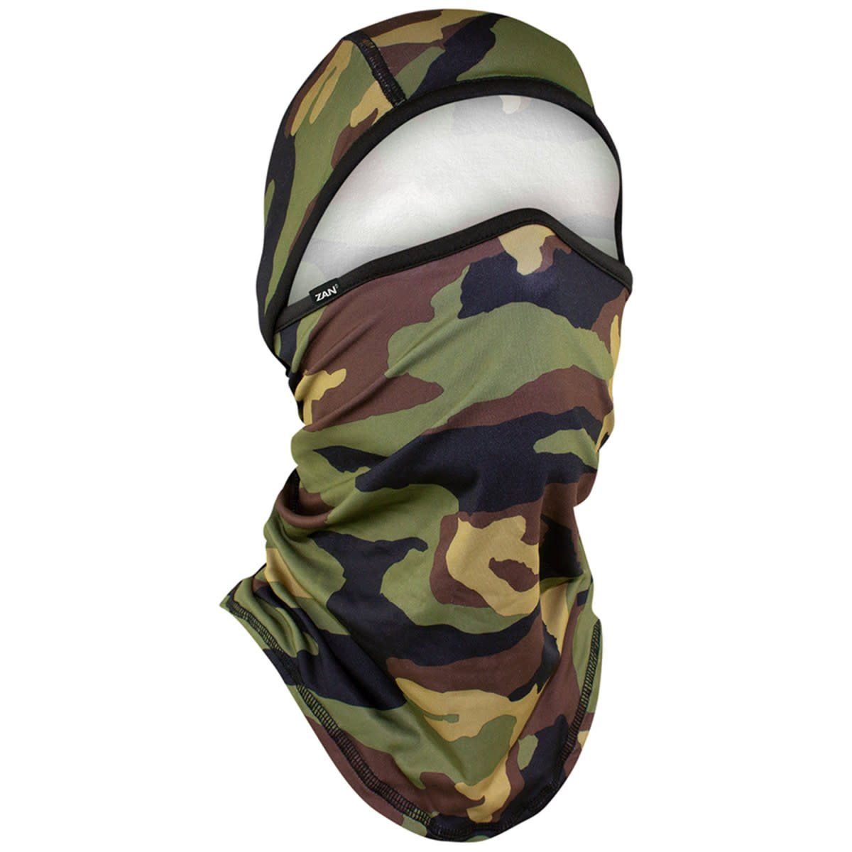 Zan Headgear Convertible Balaclava Woodland Camo WB4L118