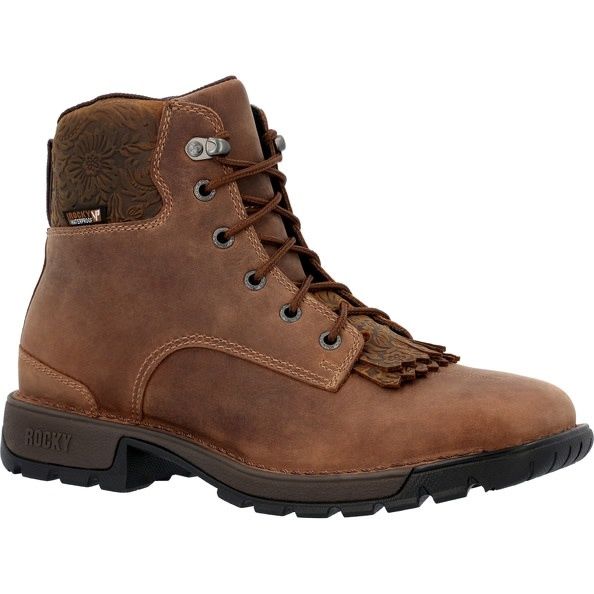 ROCKY WOMEN'S BRN 6" WESTERN BOOT- RKW0411
