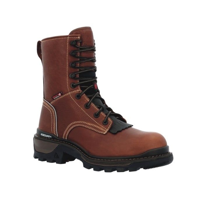 **ROCKY MEN'S  9" RAMS HORN LOGGER WATERPROOF WORK BOOT- RKK0397