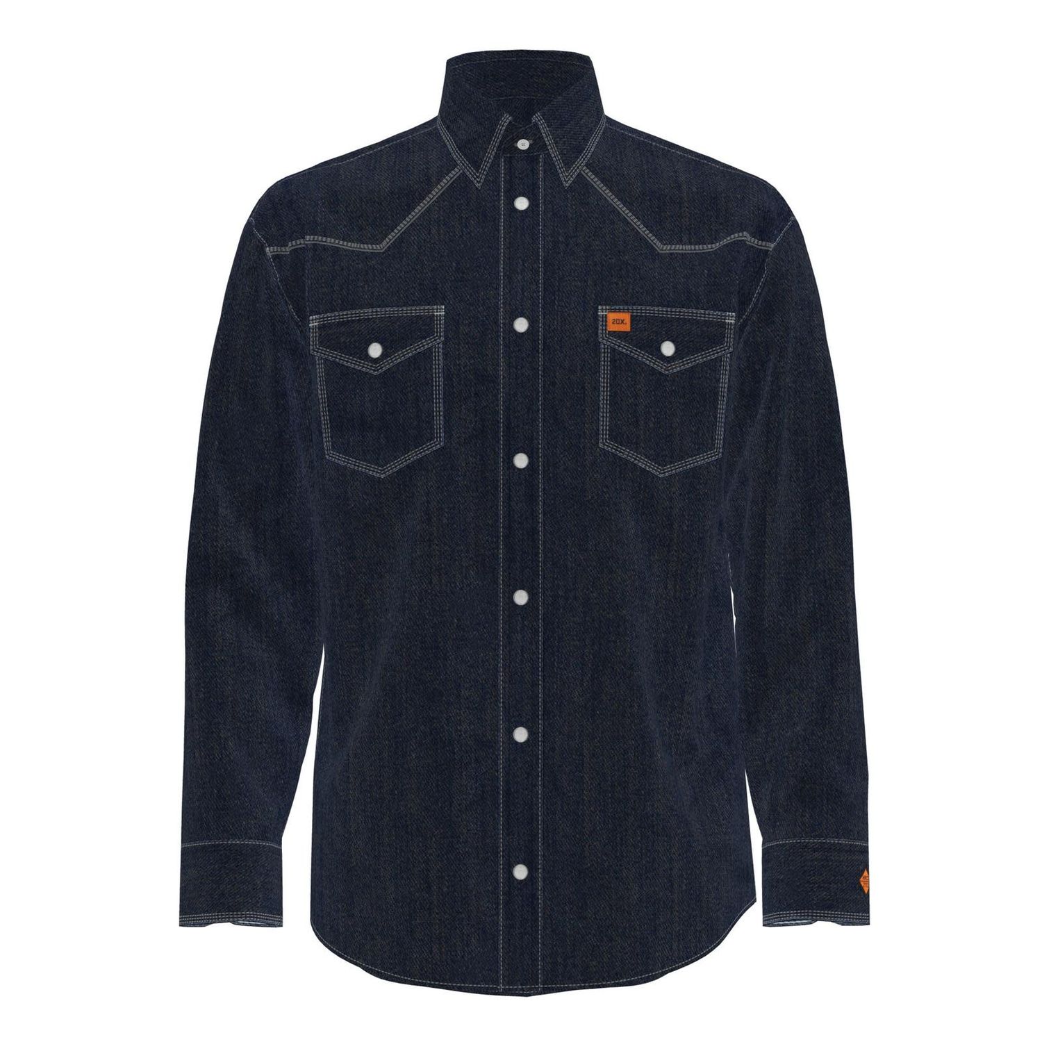 **WRANGLER FR Flame Resistant 20X Snap Long Sleeve Shirt
