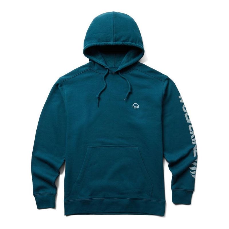 Wolverine  Graphic Hoody/Ink  Blue Sleeve Logo W1206800-455
