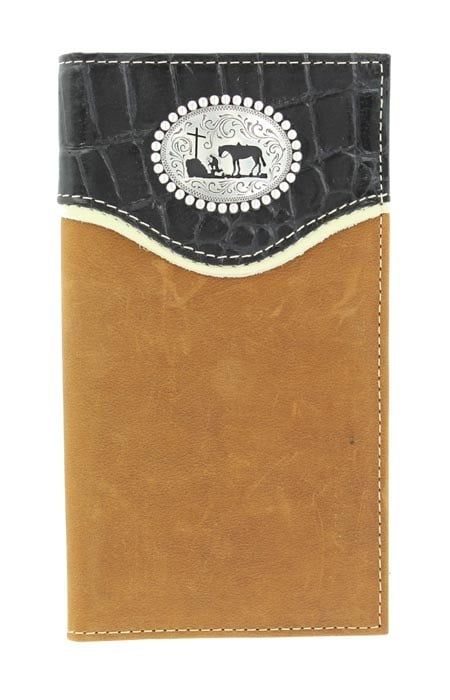 **NOCONA CROCO STYLE LEATHER WALLET N5410644