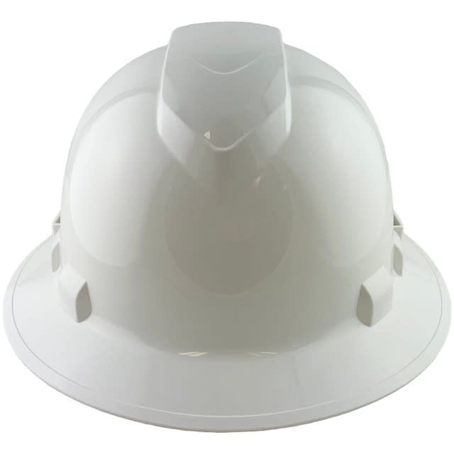 Pyramex HP54110V Ridgeline Vented White Full Brim Style Hard Hat - 4 Point Suspensions
