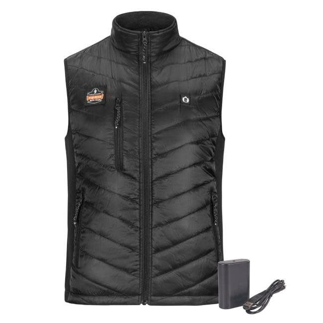 Ergodyne 6495 Black Rechargeable Heated Vest w/Battery