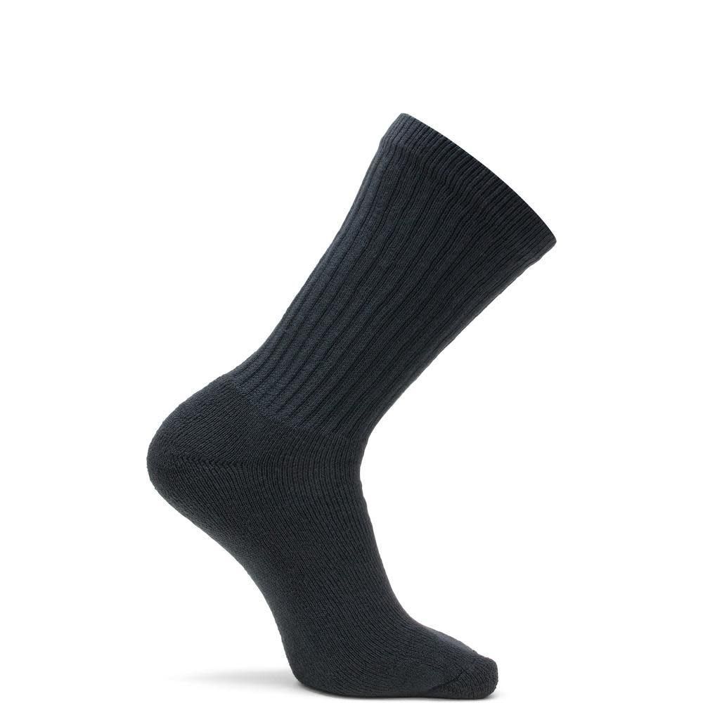 WOLVERINE W91102670-001 4PK COTTON CREW / BLACK 001 L WOLVERINE W91102670-001 4PK COTTON CREW / BLACK 001 L