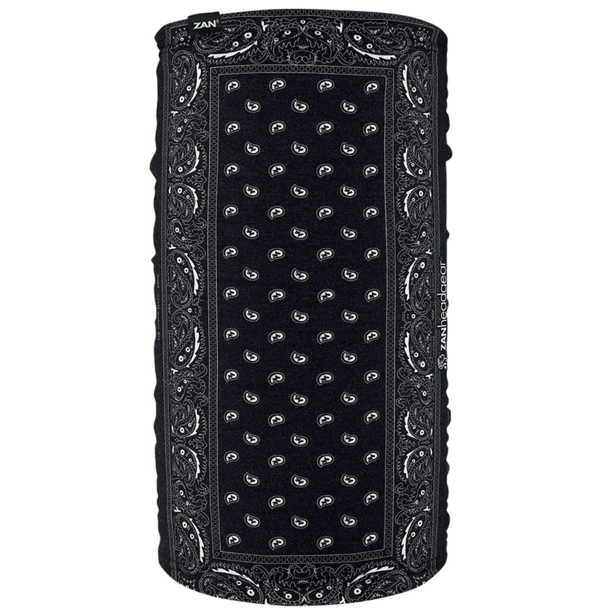 Zan® Motley Tube® Fleece Lined Black Paisley  TF101
