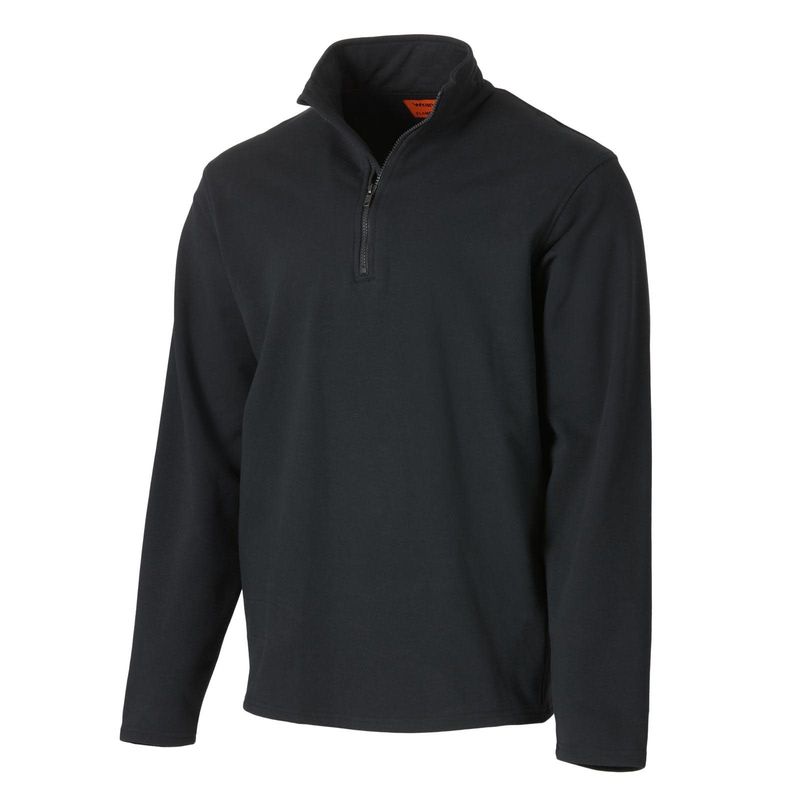 WRANGLER FR192BK BLACK 1/4 ZIP PULLOVER HOODIE