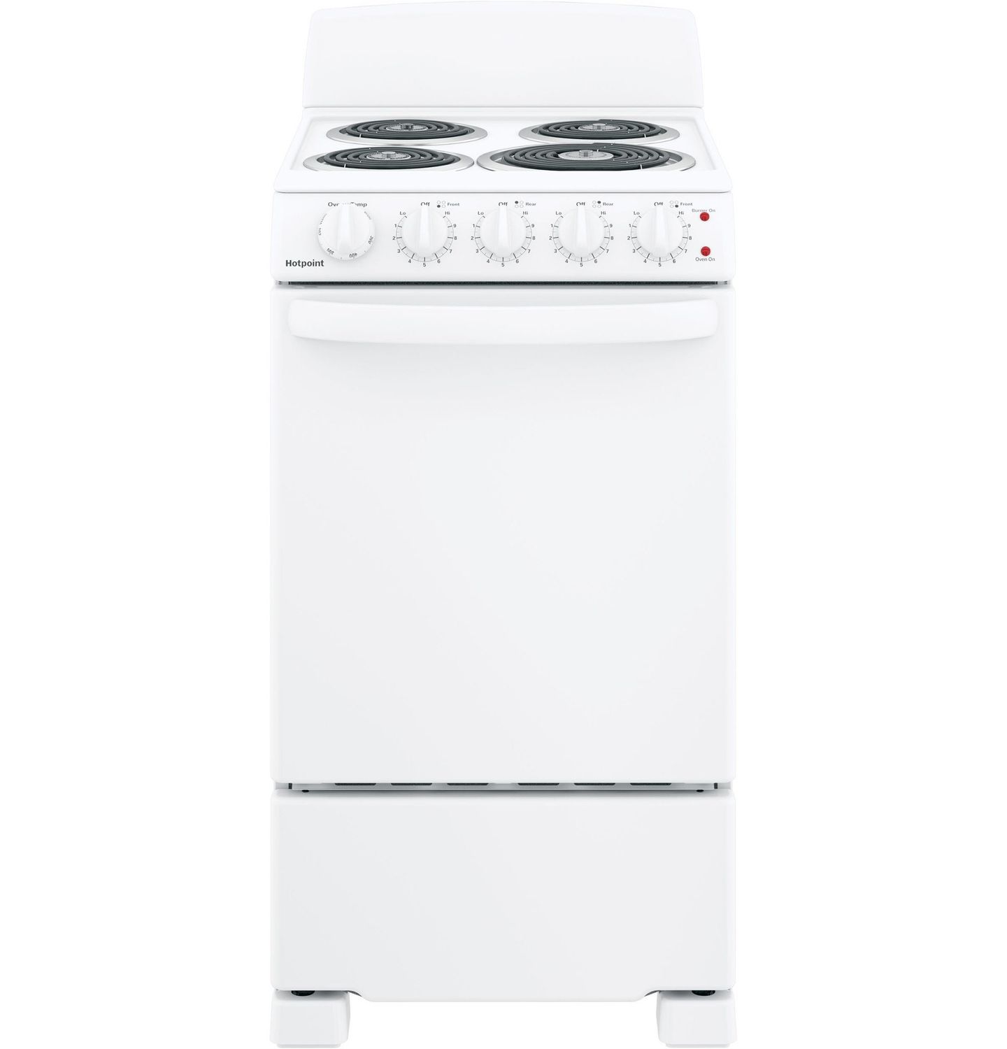 Hotpoint 20 IN. 2.3. CU.FT. Electric Range  in White RAS200DMWW