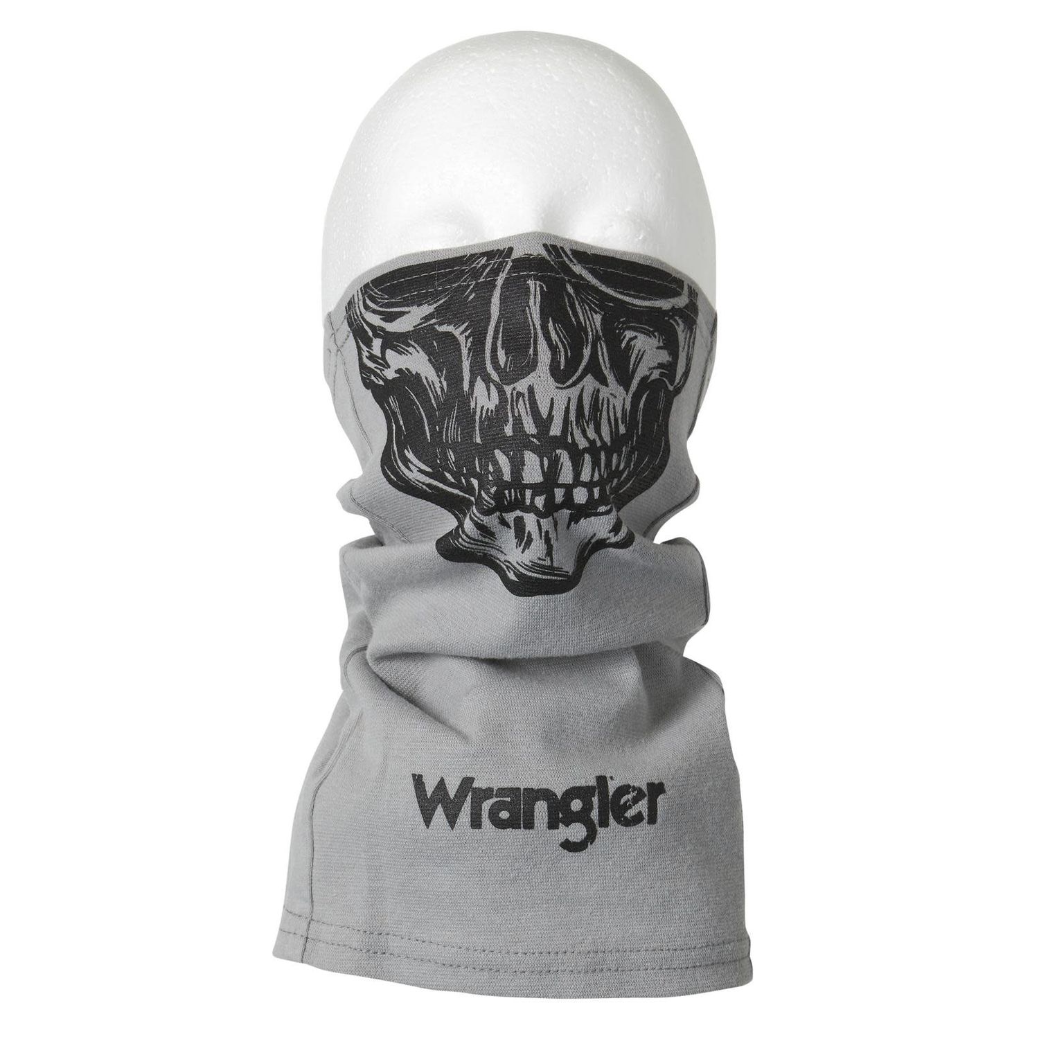 WRANGLER® FR FLAME RESISTANT DISTRESSED SKULL GAITER IN GREY