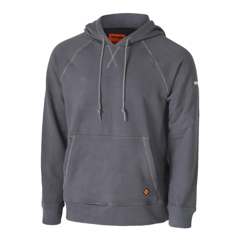 WRANGLER FR171CH 1/4 ZIP PULLOVER HOODIE CHARCOAL