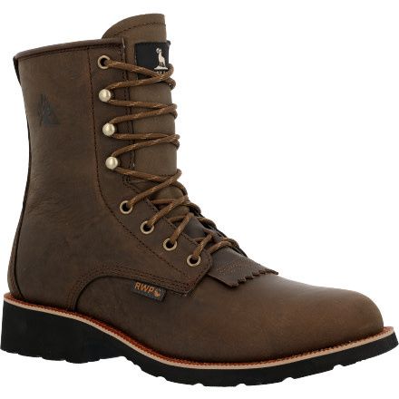 Rocky MonoCrepe 8” Steel Toe Western Boot RKW0437 
