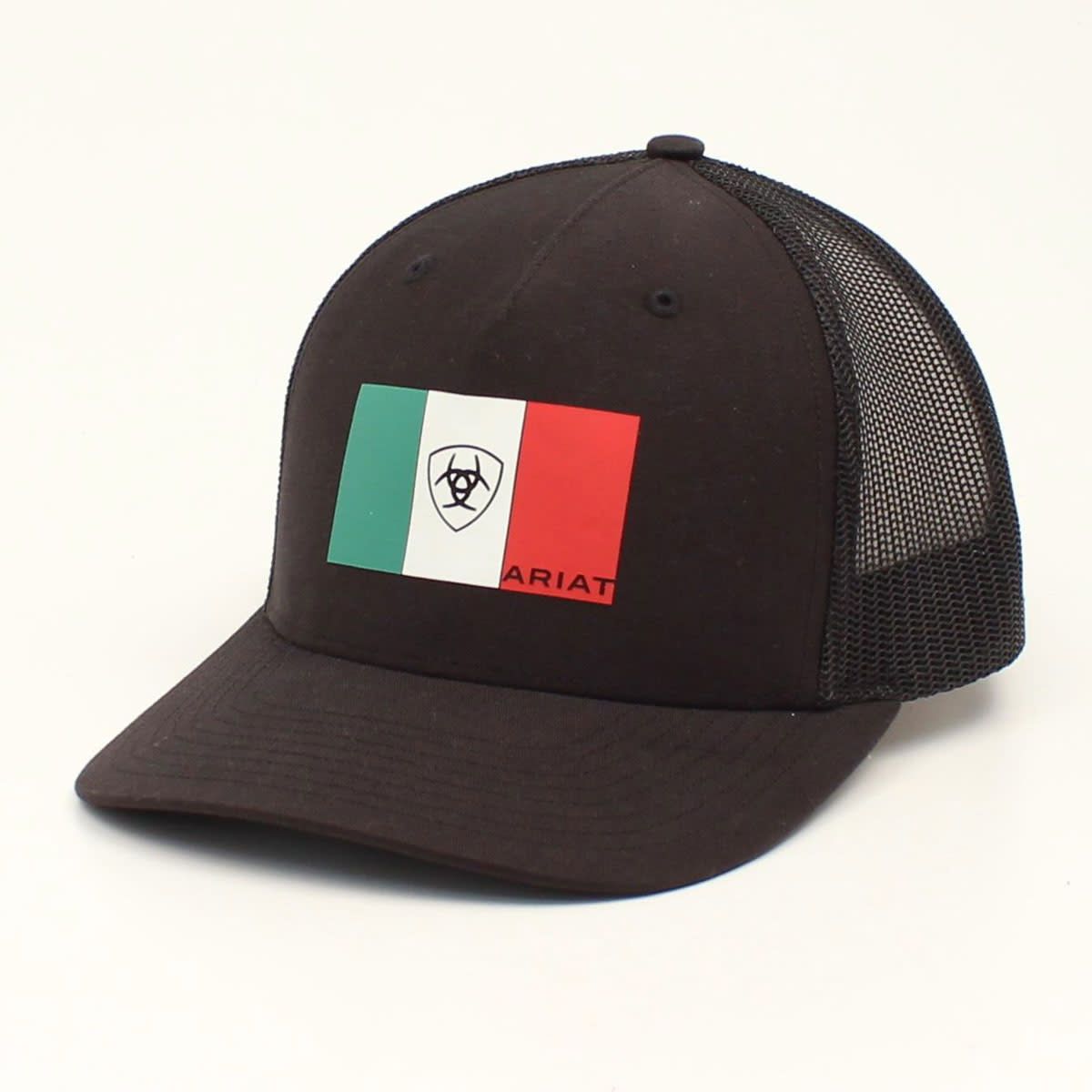 Ariat Mens R112 Snap Back Mexico Flag Black A300016401