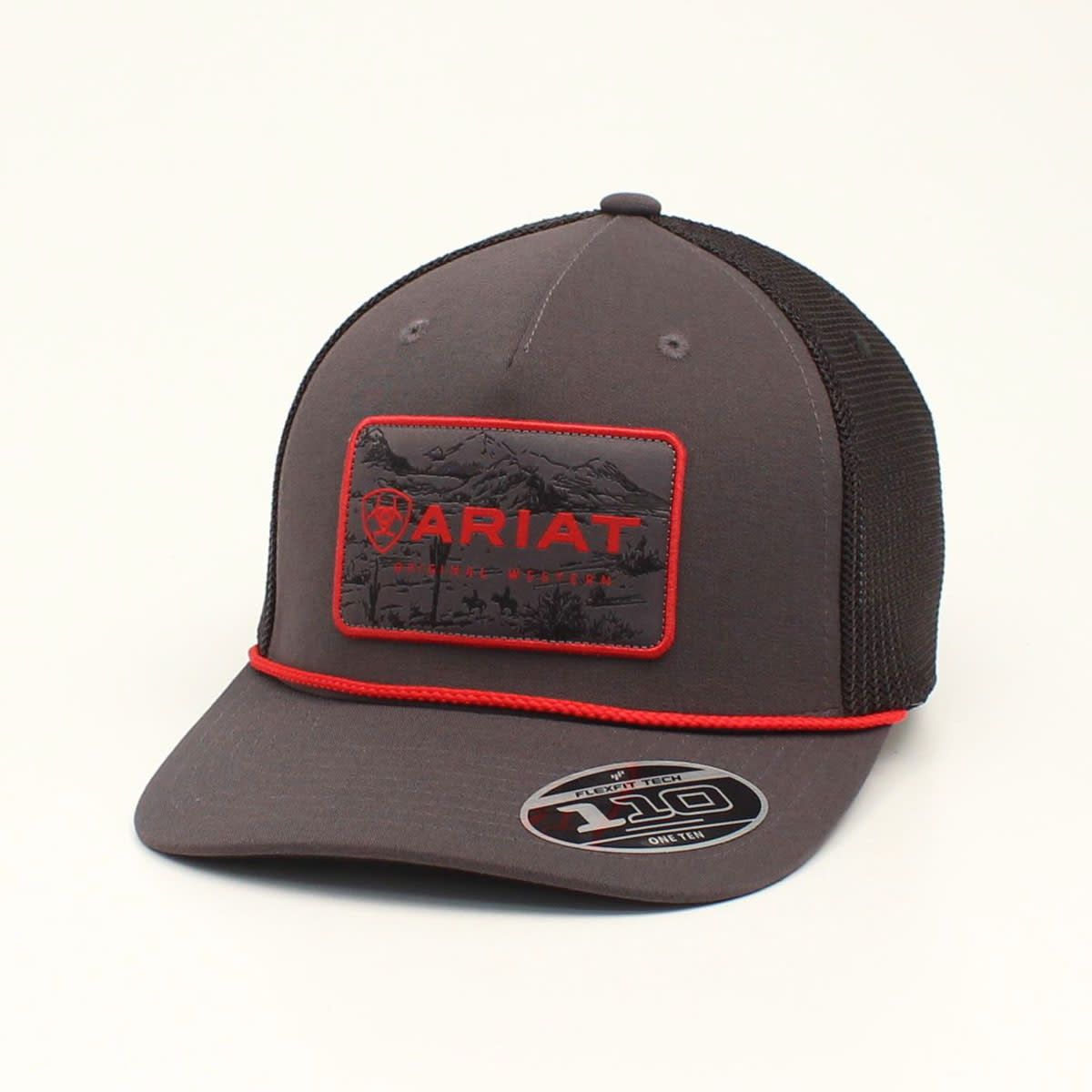 Ariat Mens Snap Back FF110 Rectangle Patch Grey A300018206