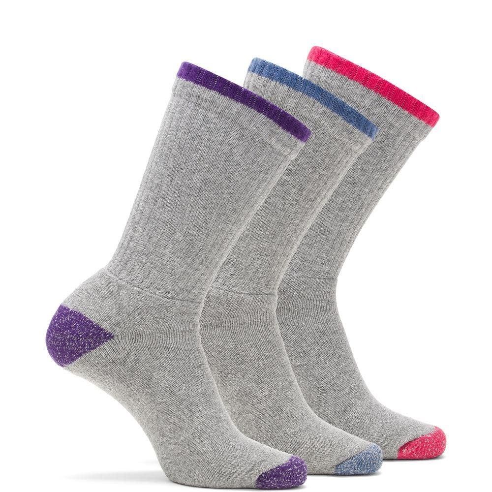 Wolverine 3pk Woman’s Cotton Crew Sock M 6-9 W97228070-020