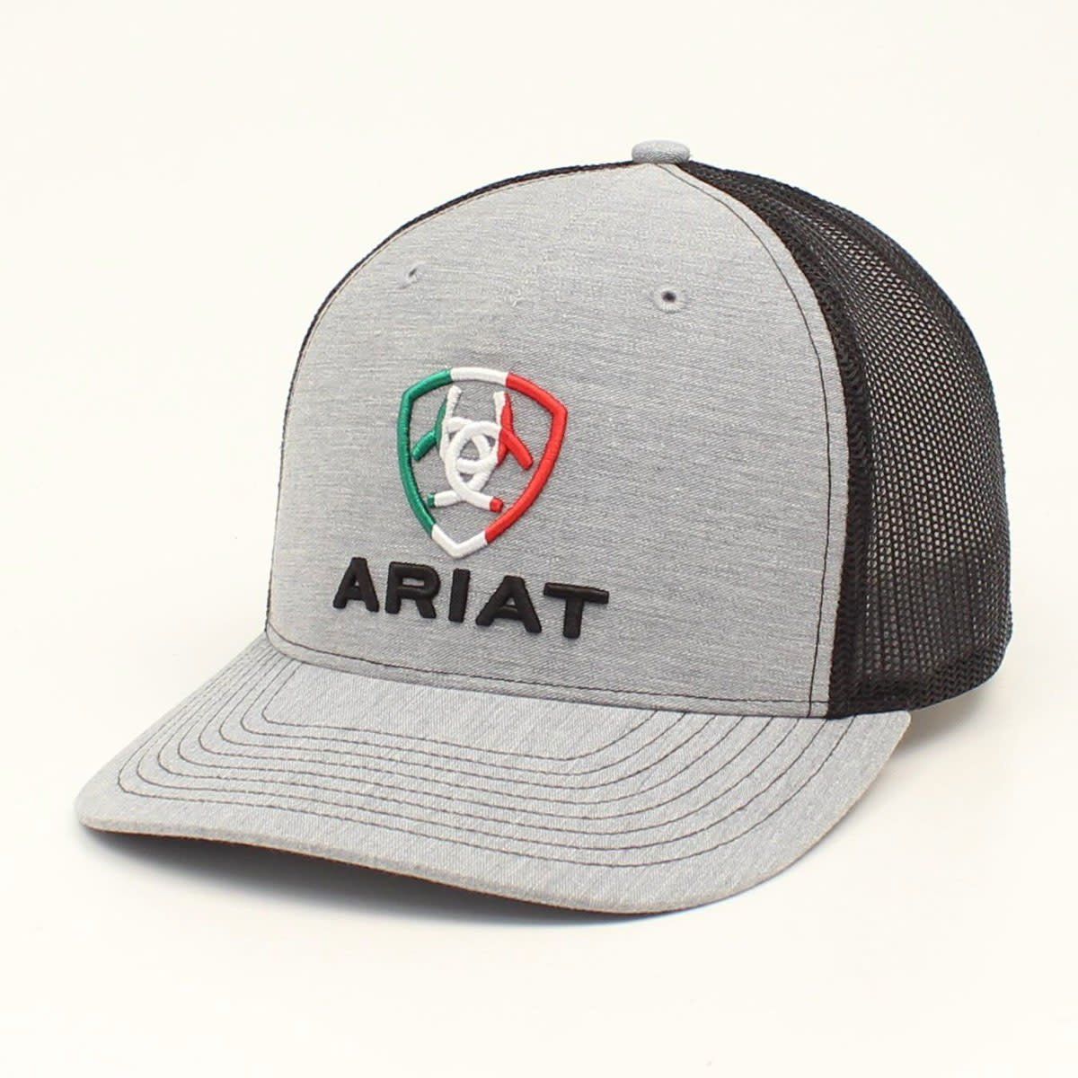 Ariat Mens R112 Snap Back Mexico Flag Grey A300016506