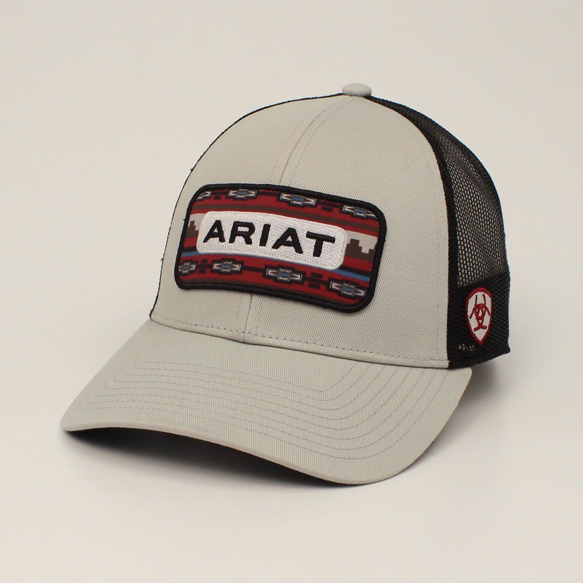 ARIAT MENS SNAP BACK SOUTHWEST PATCH GREY A300019206 ARIAT MENS SNAP BACK SOUTHWEST PATCH GREY A300019206