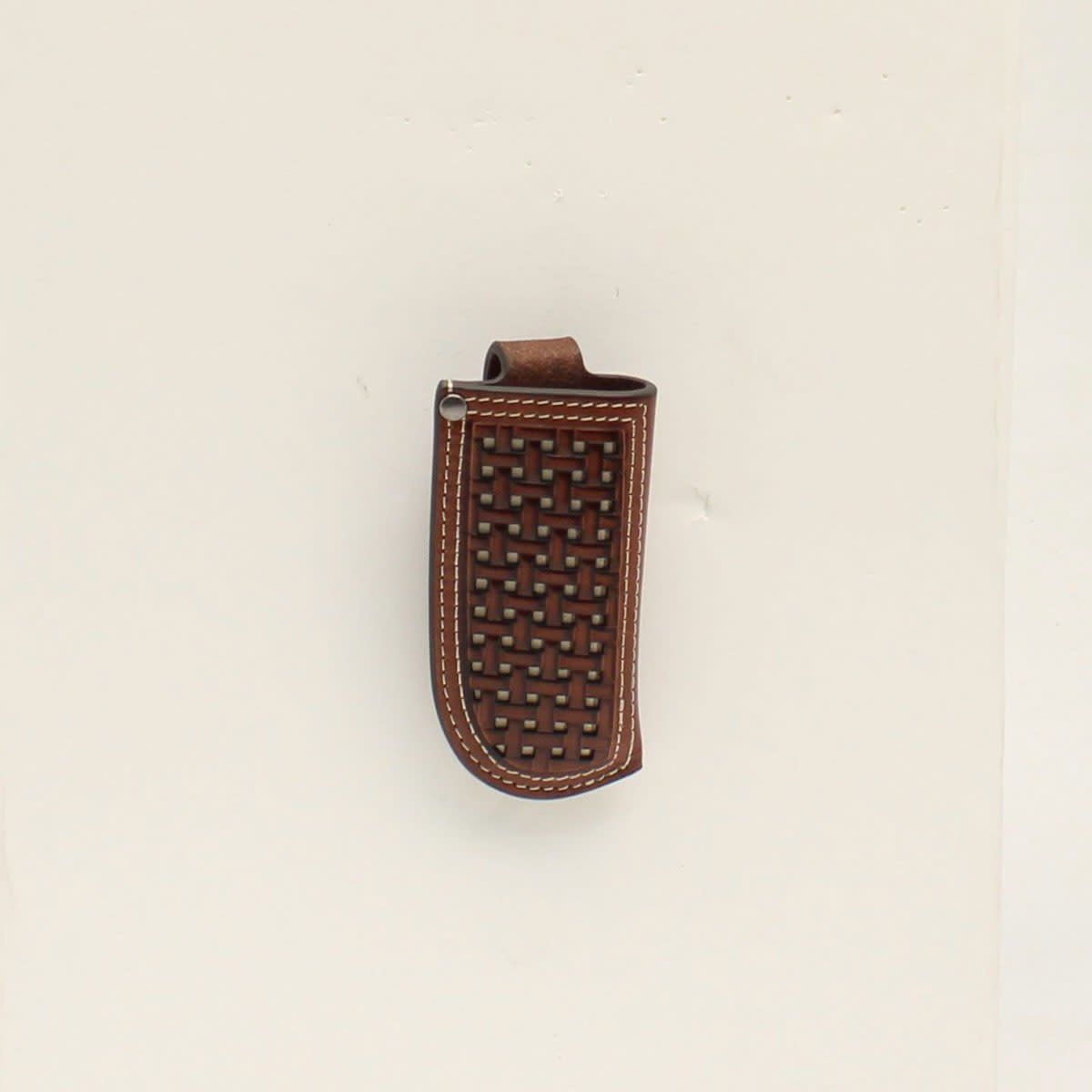 ARIAT KNIFE SHEATH BASKETWEAVE BROWN A1801602