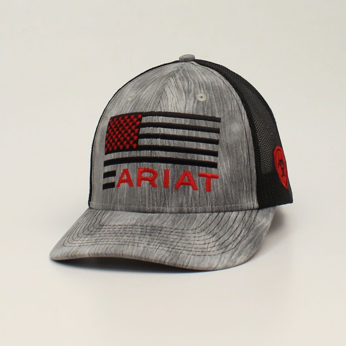 ARIAT MENS SB FLAG SHIELD LOGO GY A300014206