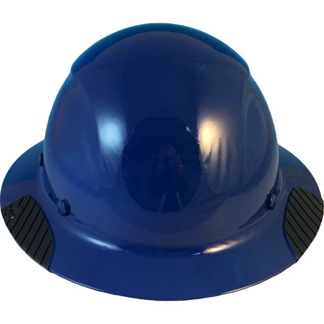 Actual Carbon Fiber Hard Hat - Full Brim Royal Blue HDF-21BL