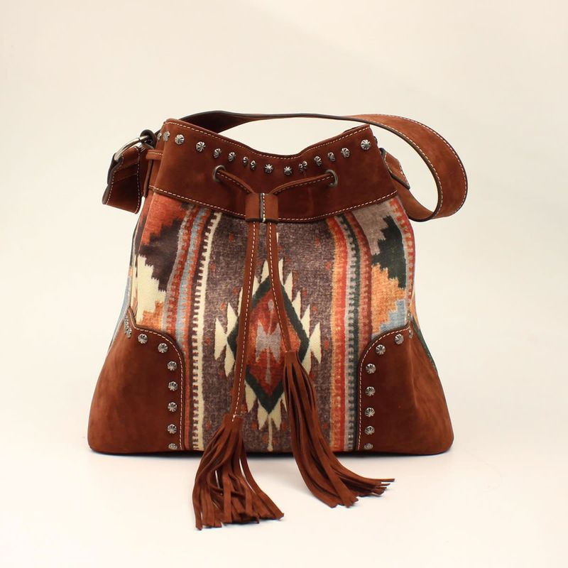**AZTEC BUCKET BAG CONCEALED WEAPON BROWN N770005602