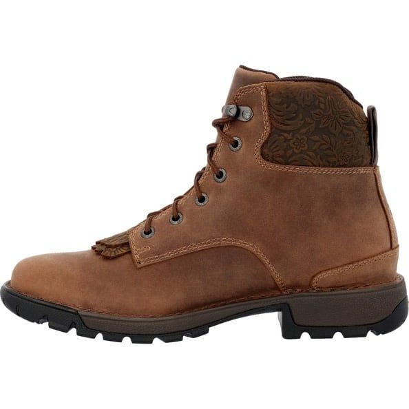 ROCKY WOMEN'S BRN 6" WESTERN BOOT- RKW0411