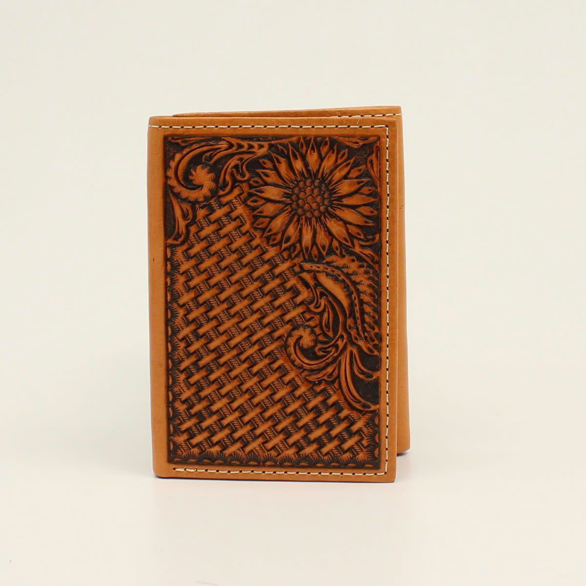 Nocona Trifold Basket Weave Sunflower Tan N500011008