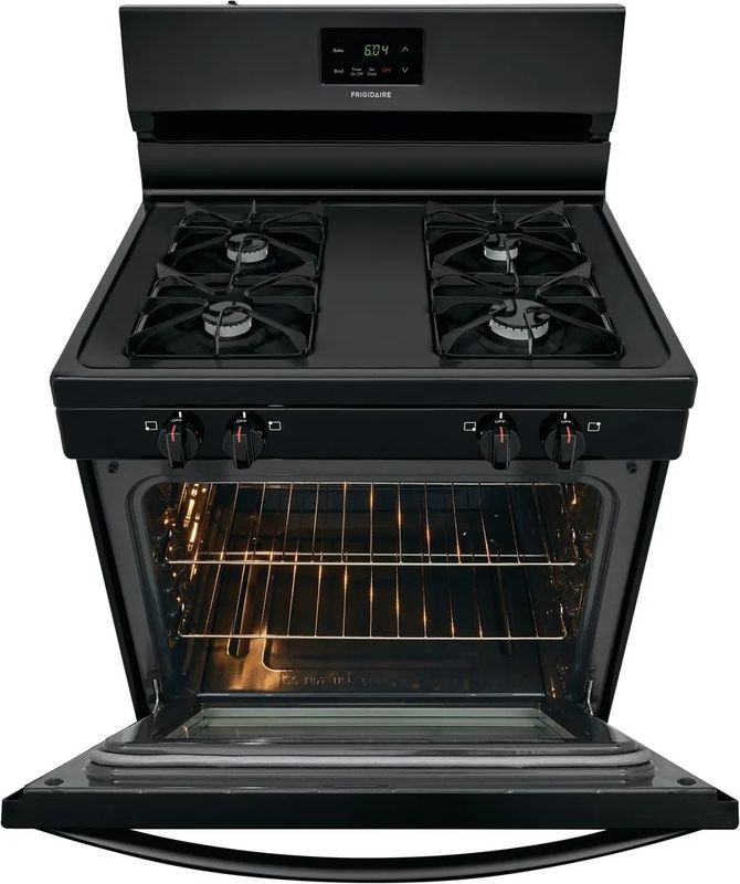 Frigidaire FCRG3015AB 30IN. 5.0CU.FT Gas Range with Manual Clean in Black