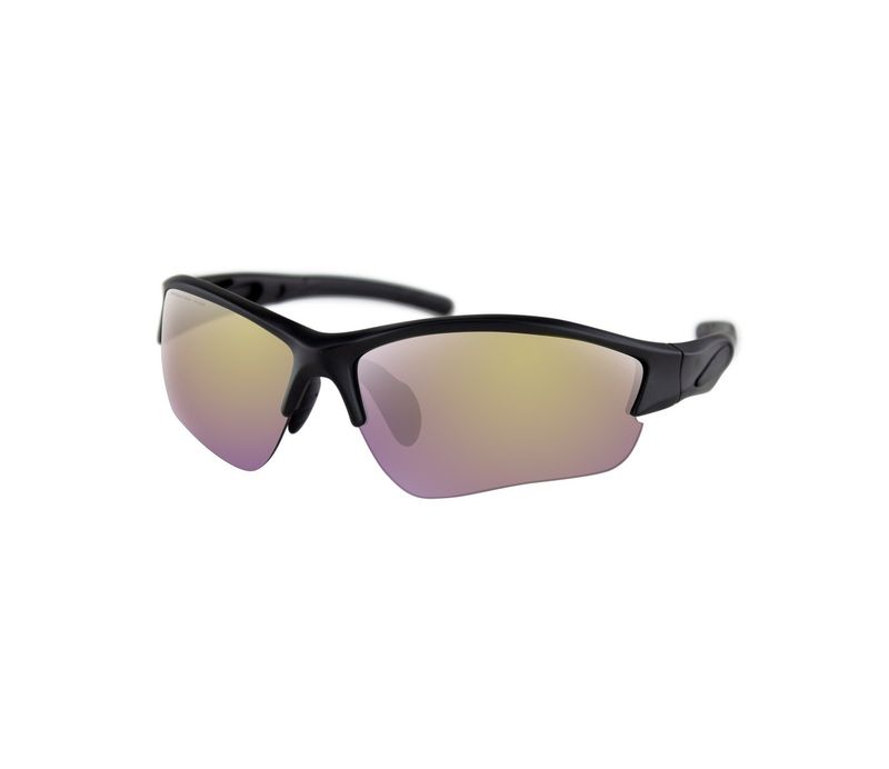Bobster Rapid Matte Black Frame Purple HD-Yellow Revo Mirror Lens BRAP001H +