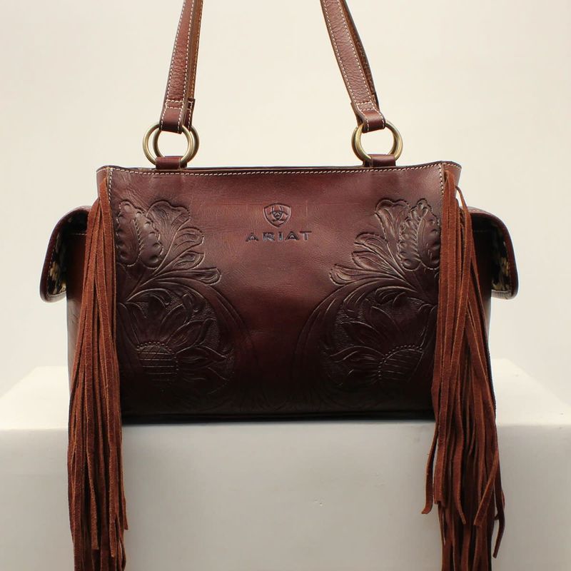 **ARIAT VICTORIA COLLECTION SATCHEL BROWN A770009602