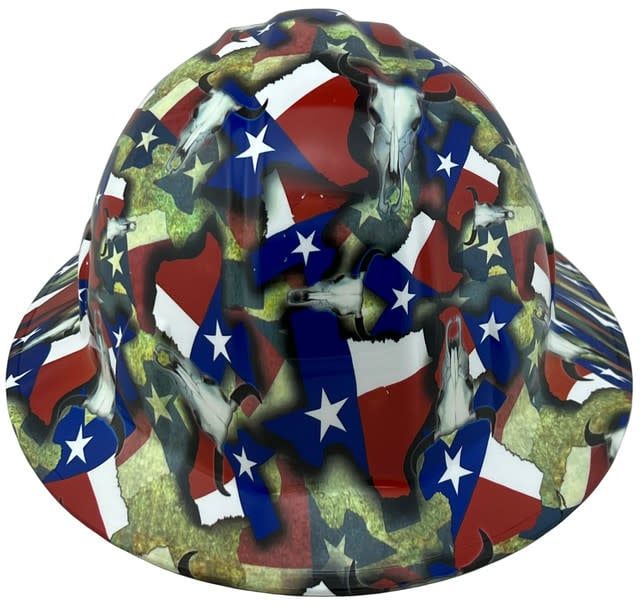 Texas Pride Hdhh-1607-fb hydro dipped HardHat
