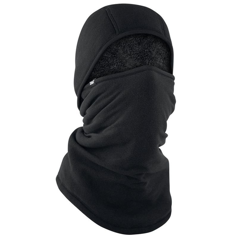 Zan Balaclava SportFlex Series High Pile Fleece Black WBLH114