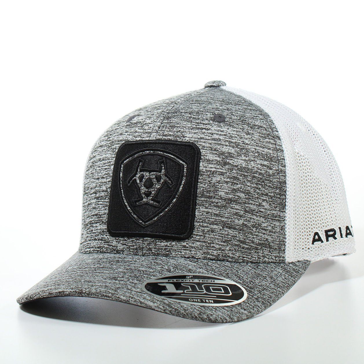 ARIAT MENS FLEXFIT 110 SNAPBACK PATCH LOGO BLACK A300064401