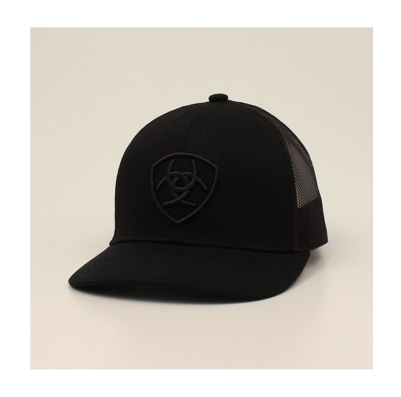 Ariat Mens Cap Snap Back Shield Logo Black A300053001 Ariat Mens Cap Snap Back Shield Logo Black A300053001