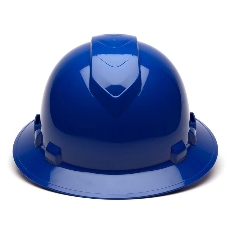 Pyramex Ridgeline Vented Blue Full Brim Style Hard Hat - 4 Point Suspensions HP54160V