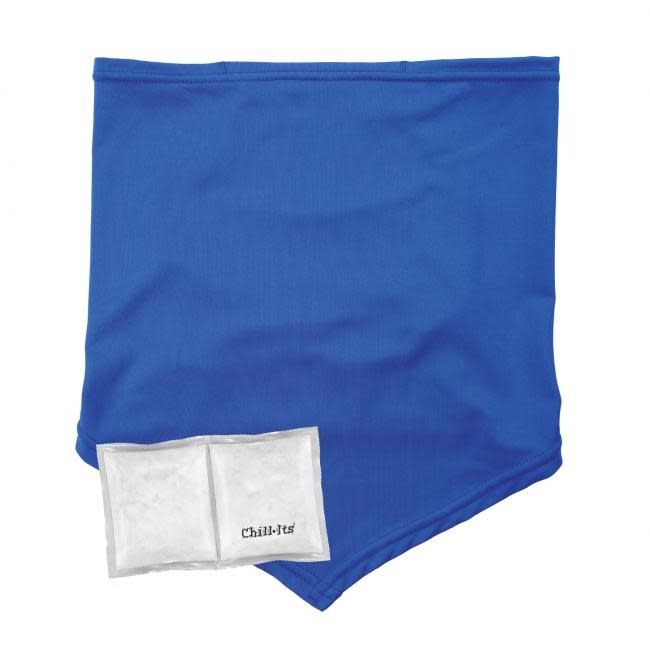 6482 L/XL BLUE COOLING NECK GAITER BANDANA POCKET KIT