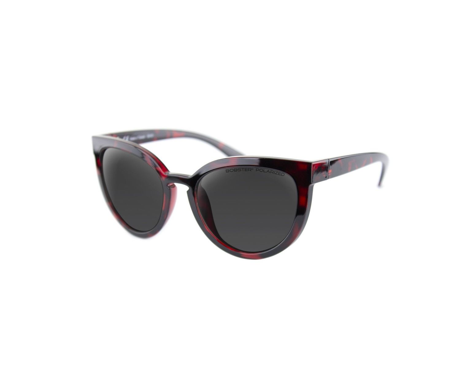 Bobster Sail Gloss Red Tortoise Frame Smoked Polarized Lens BSAL001P +