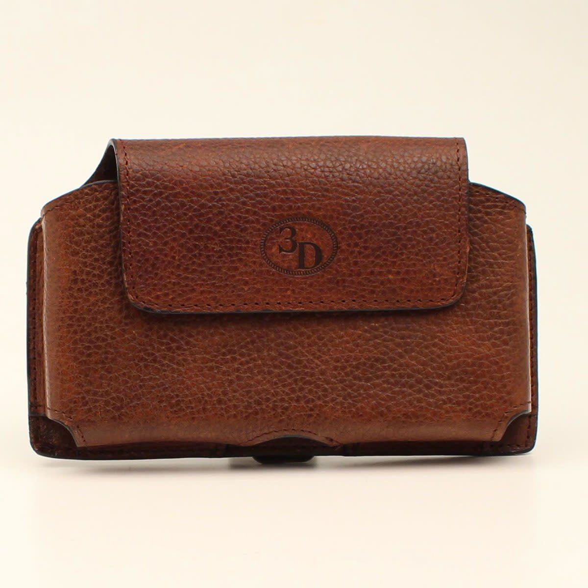 NOCONA 3D CELL CASE HOLDER DARK BROWN TEXTERED D350000734