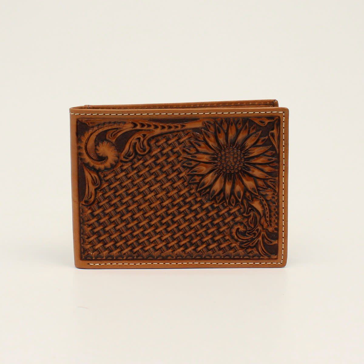 NOCONA BIFOLD BASKET WEAVE SUNFLOWER TAN N500012008