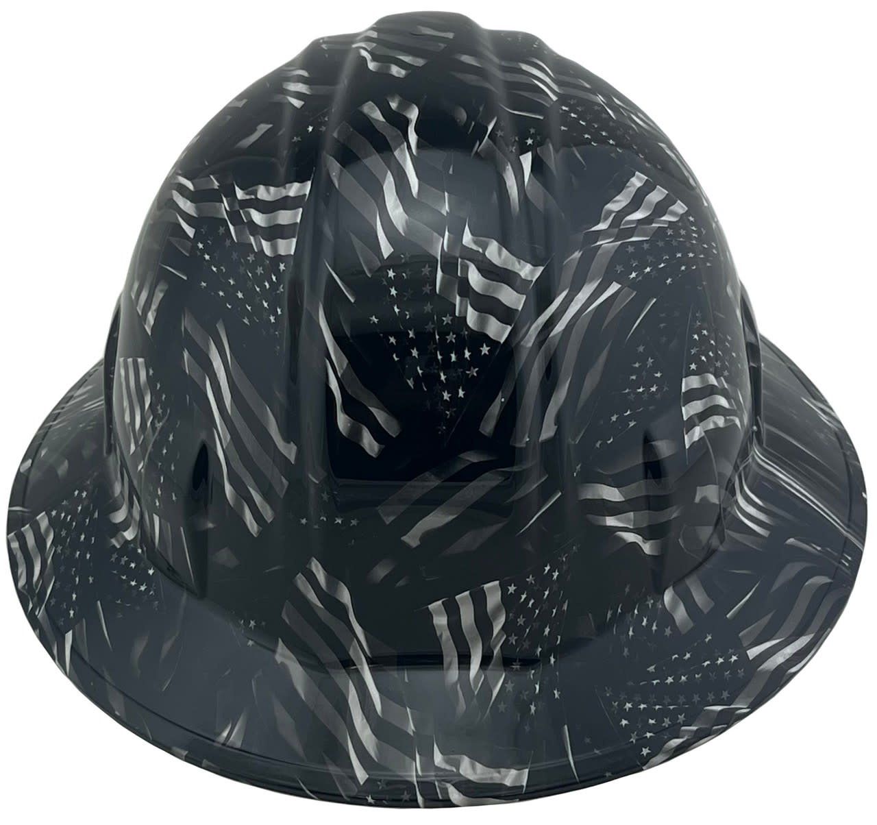 Covert USA Flag Hydro Dipped Hard Hats hdhh-1601-FB