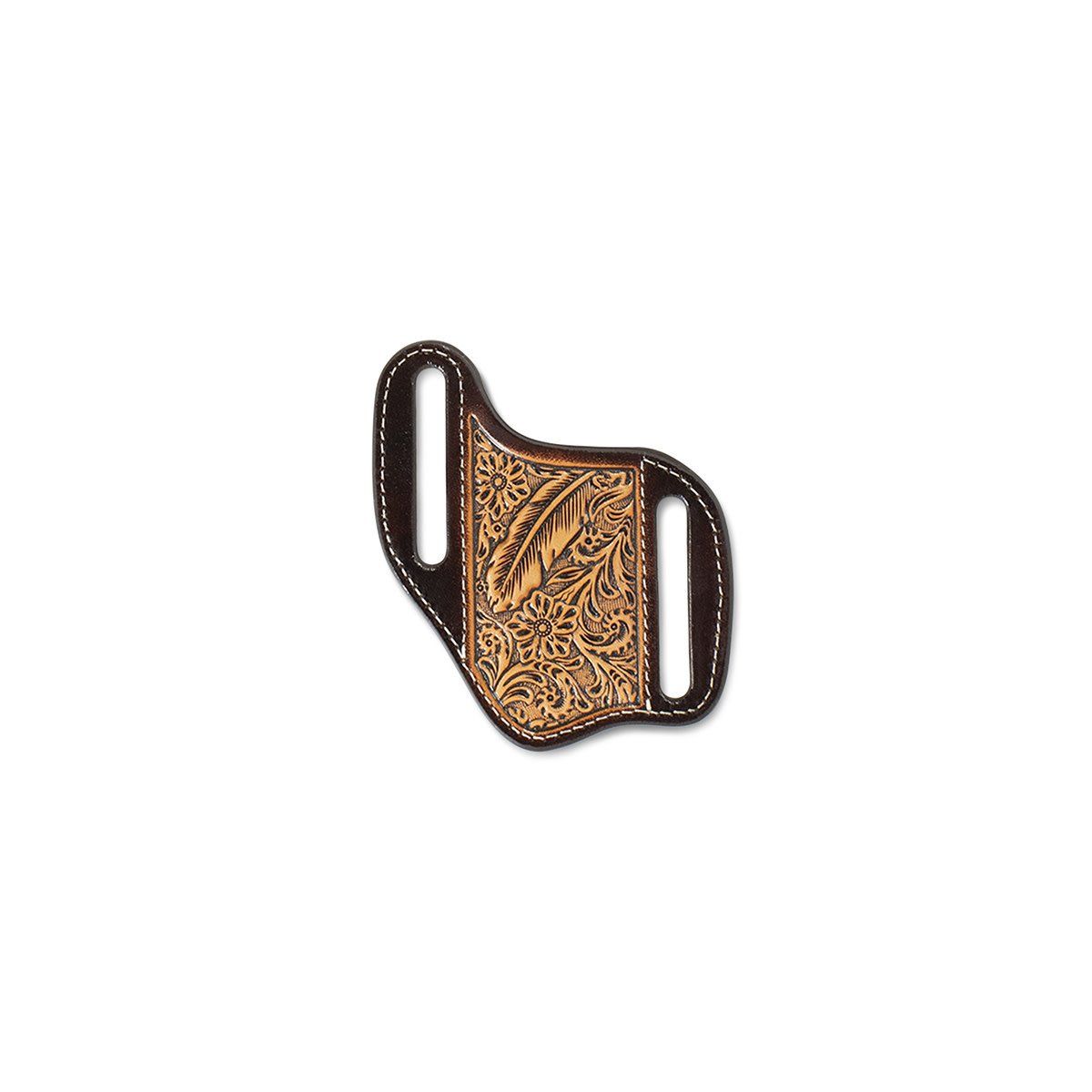 Ariat Mens Knife Sheath Pancake Floral Embossed Brown A1802502