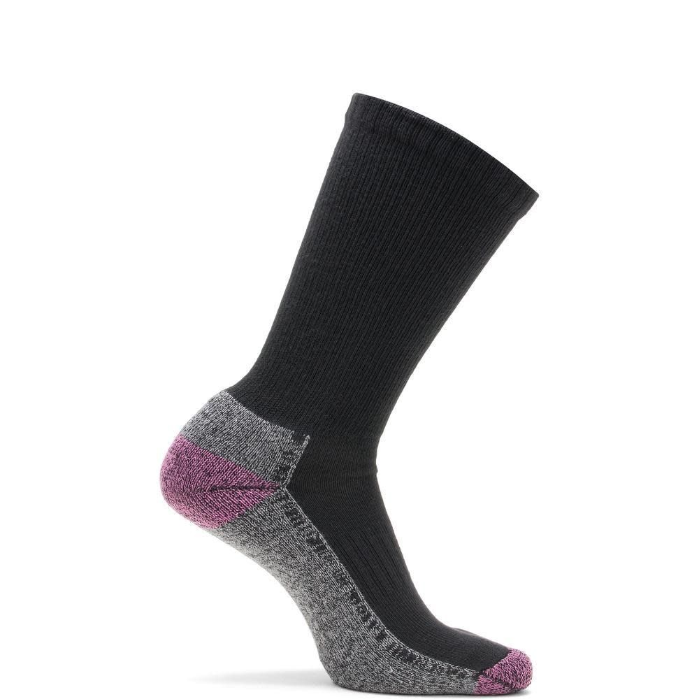WOLVERINE W97239770-001 2PK WMNS ST COTTON CREW/BLACK M