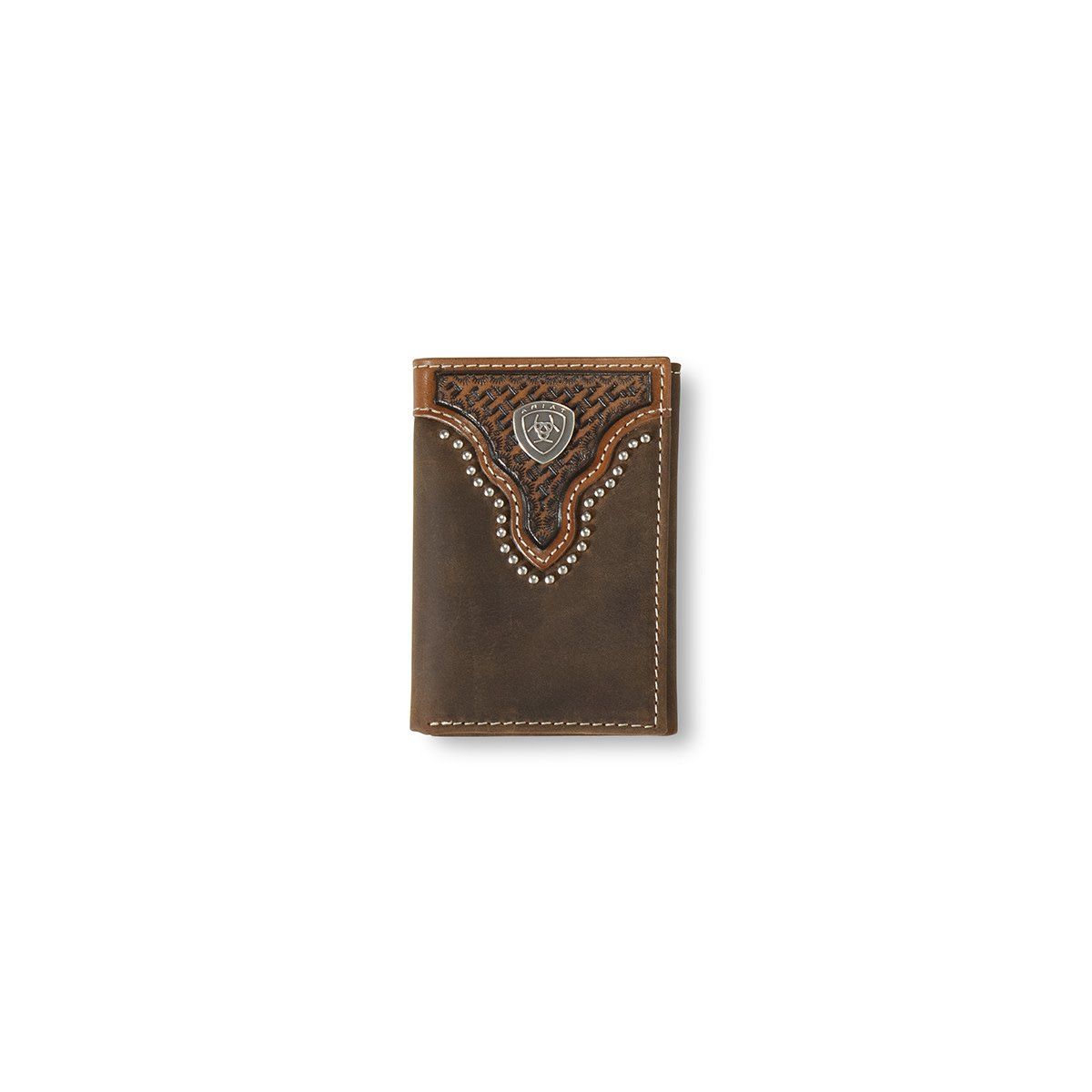 Ariat Trifold Wallet Basket Weave Sunburst Brown A3553502