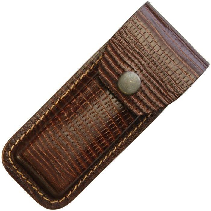 LEATHER BELT SHEATH LIZARD SH1185