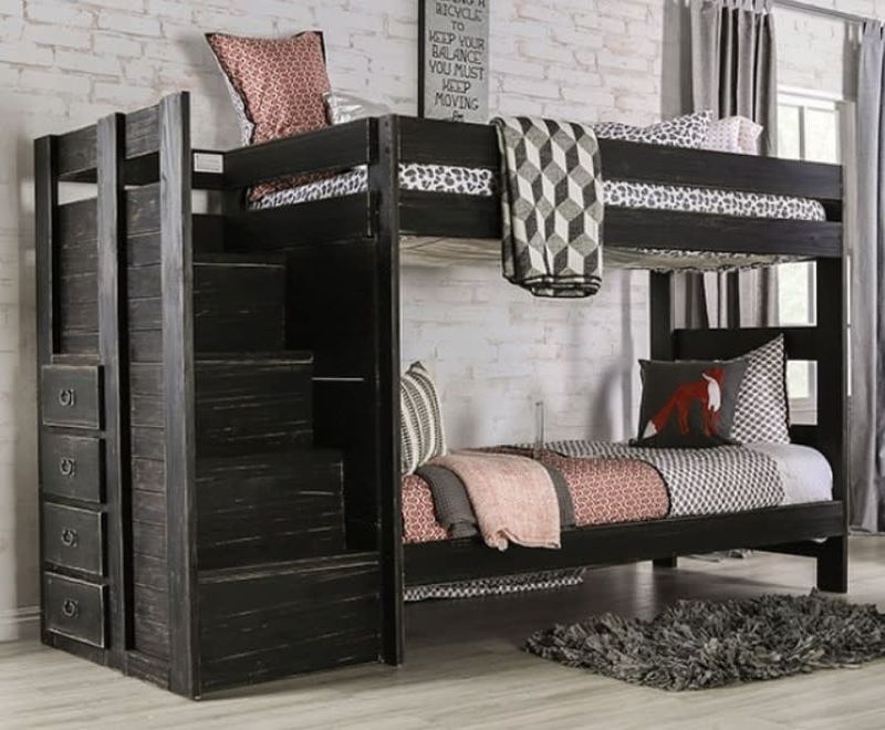 ampelios twin/twin bunk bed AM-BK102BK