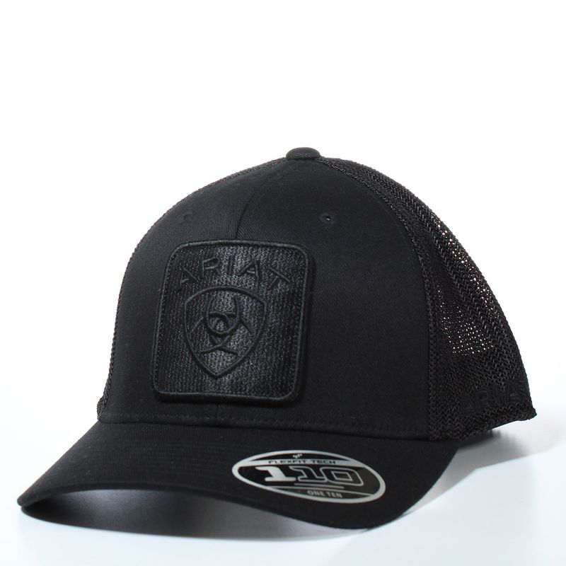 ARIAT MENS FLEXFIT 110 SNAPBACK LOGO BLACK A300064301