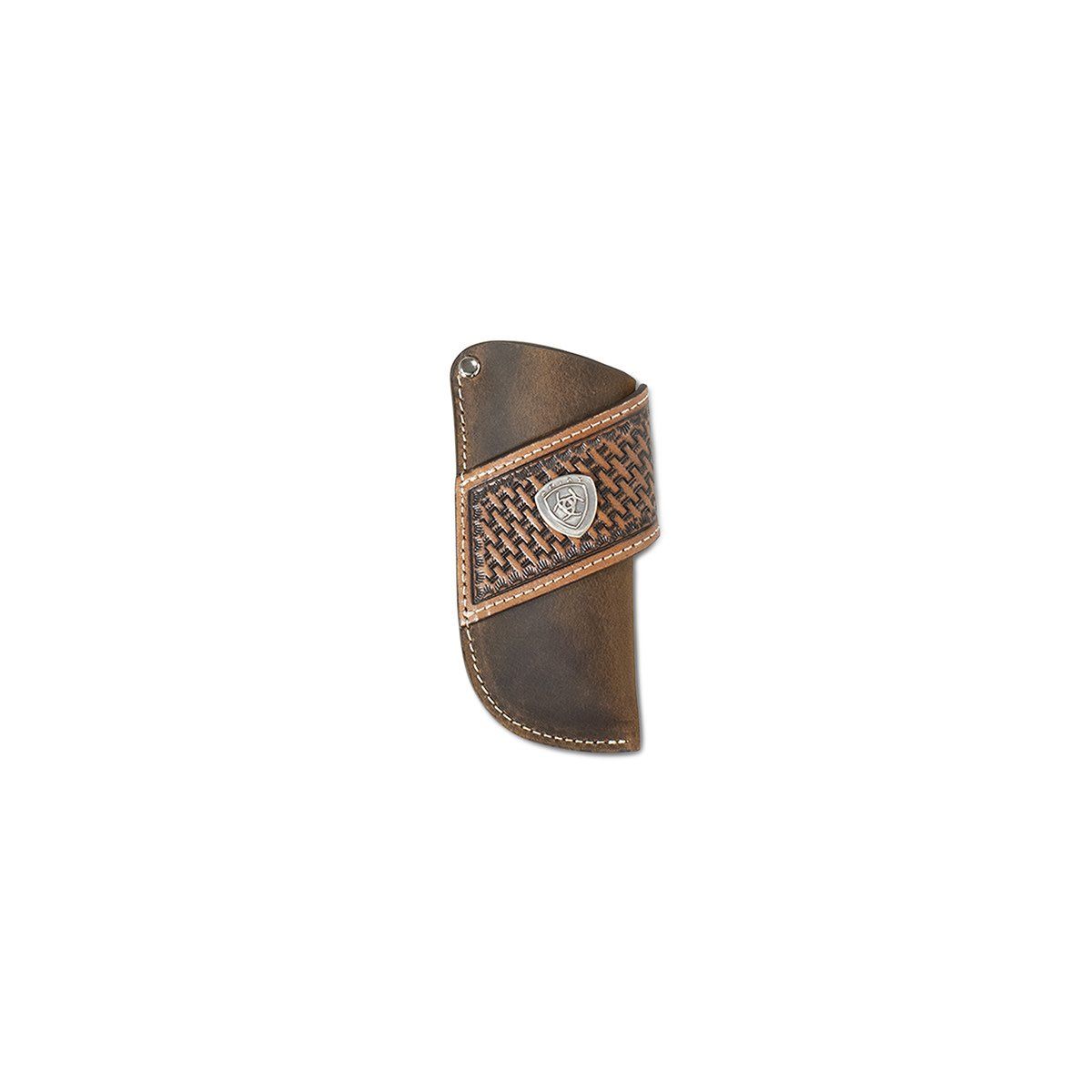 Ariat Mens Knife Sheath Vertical Basketweave Sunburst Tabs Brown A1802402