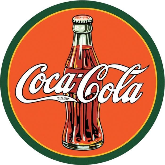 COKE ROUND 30s BOTTLE & LOGO TSN1069