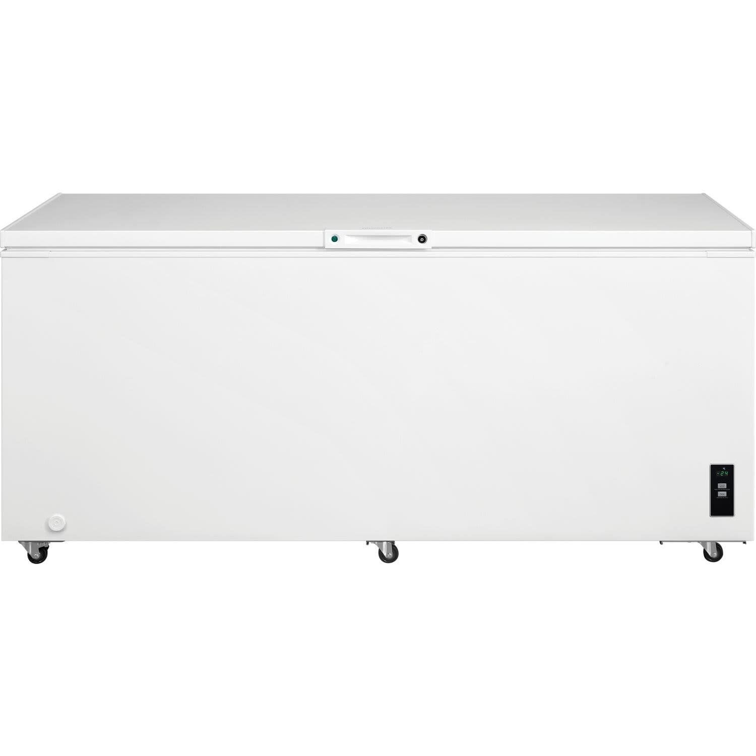 Frigidaire 19.8 Cu. Ft. Chest Freezer, Manual defrost, LED lighting, 2 baskets, smooth finish lid - White  FFCL2042AW