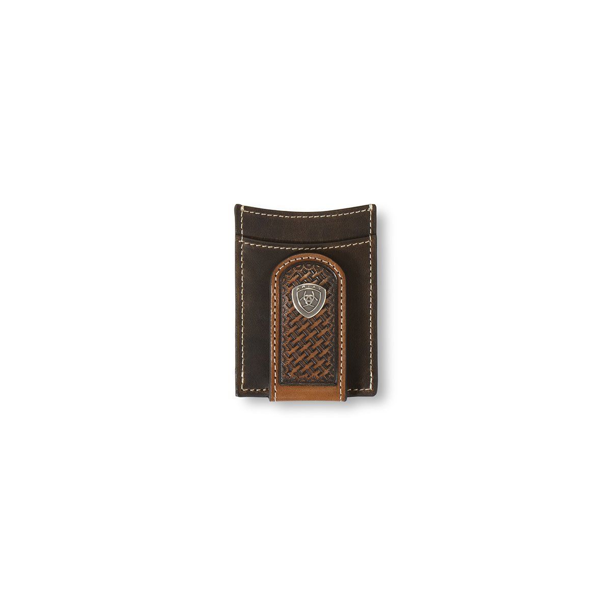 Ariat Magnetic Money Clip Basket Weave Sunburst Brown A3553602